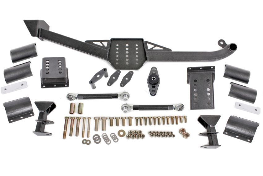 BMR Suspension WL002H BMR 93-02 F-Body Body Mount Watts Link - Black Hammertone