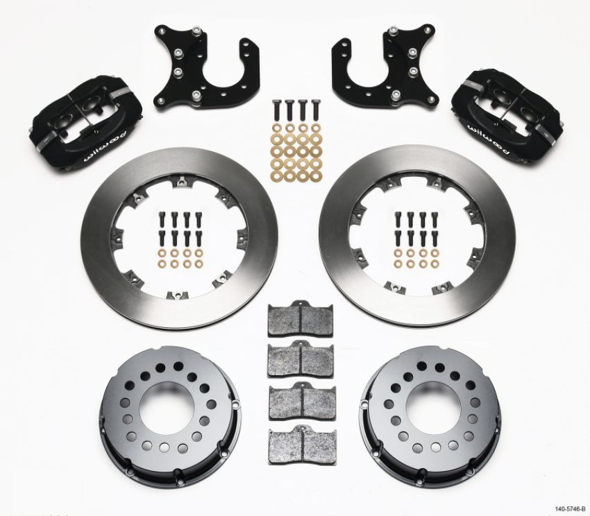 Wilwood 140-5746-B Forged Dynalite P/S Rear Kit Chevy 12 Bolt-Spec 3.15in Brng