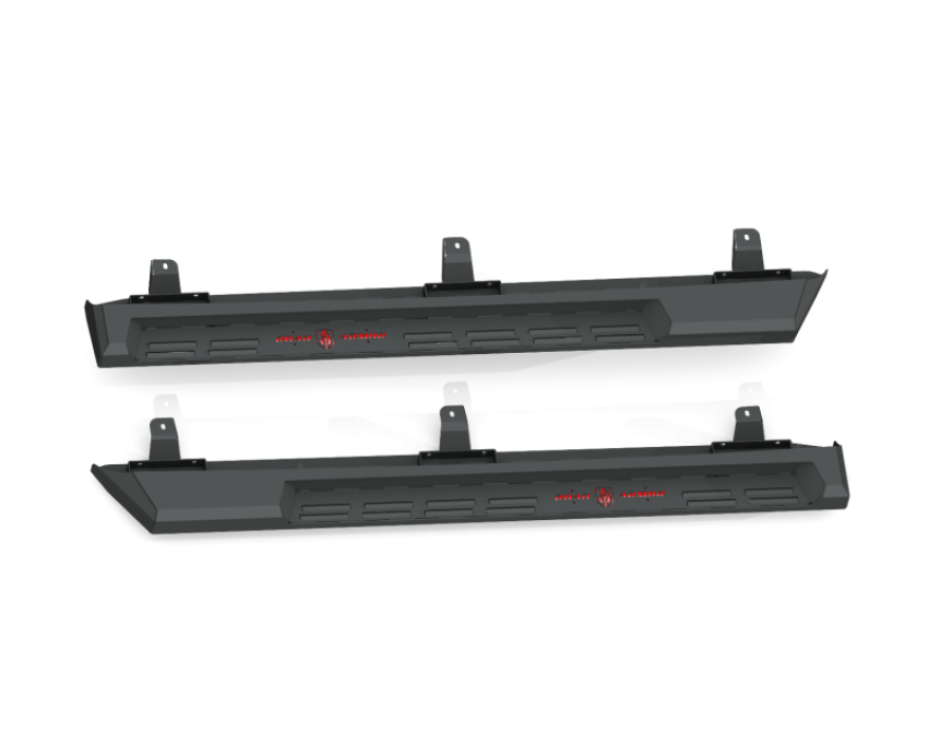 Road Armor 518STP4B 18-20 Jeep Wrangler JL 4DR Stealth Running Board Step - Tex Blk