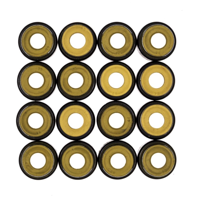 Cometic Gasket 3214V-16 Cometic .265in x .500in x .555in x .645in Metal Jacket Valve Stem Seal - Yellow - 16 Pack