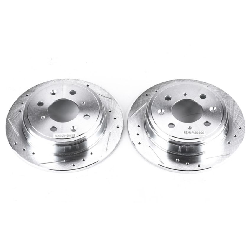 PowerStop JBR308XPR PowerStop Evolution Performance Drilled, Slotted & Plated Brake Rotor Pair
