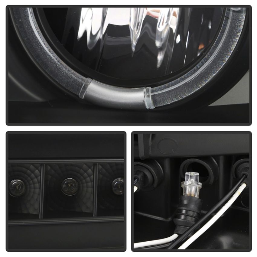 SPYDER 5086044 Projector Headlights - Eliminates AFS function - LED Halo - Black