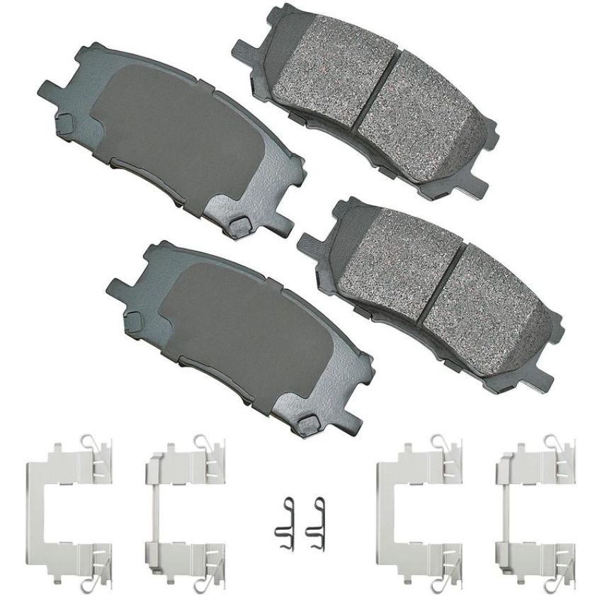 Akebono ACT1005A Akebono ProACT Ultra Premium Ceramic Disc Brake Pad Kit