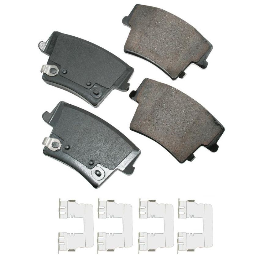 Akebono ACT1057 Akebono ProACT Ultra Premium Ceramic Disc Brake Pad Kit