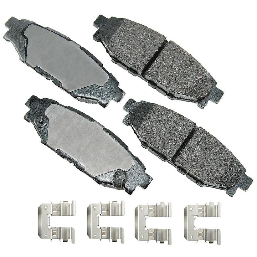 Akebono ACT1114A Akebono ProACT Ultra Premium Ceramic Disc Brake Pad Kit