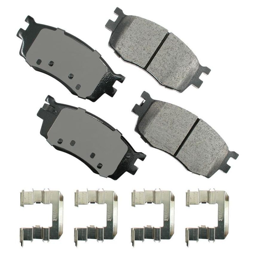 Akebono ACT1156 Akebono ProACT Ultra Premium Ceramic Disc Brake Pad Kit