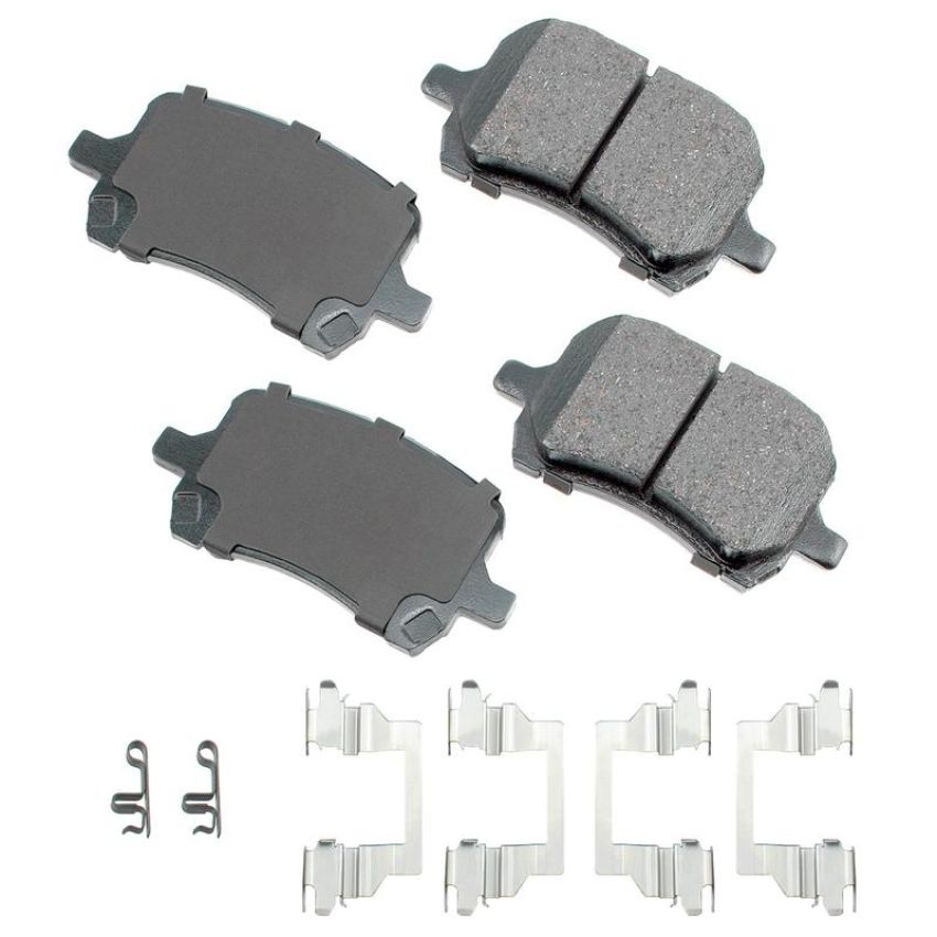 Akebono ACT1160 Akebono ProACT Ultra Premium Ceramic Disc Brake Pad Kit