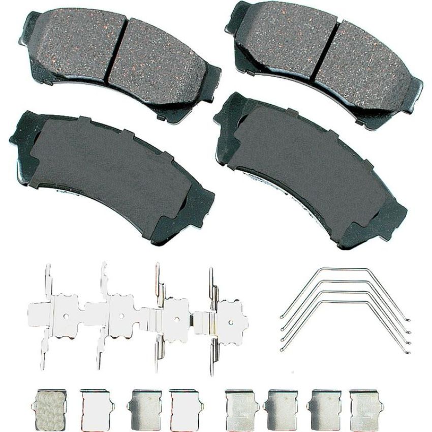 Akebono ACT1164 Akebono ProACT Ultra Premium Ceramic Disc Brake Pad Kit