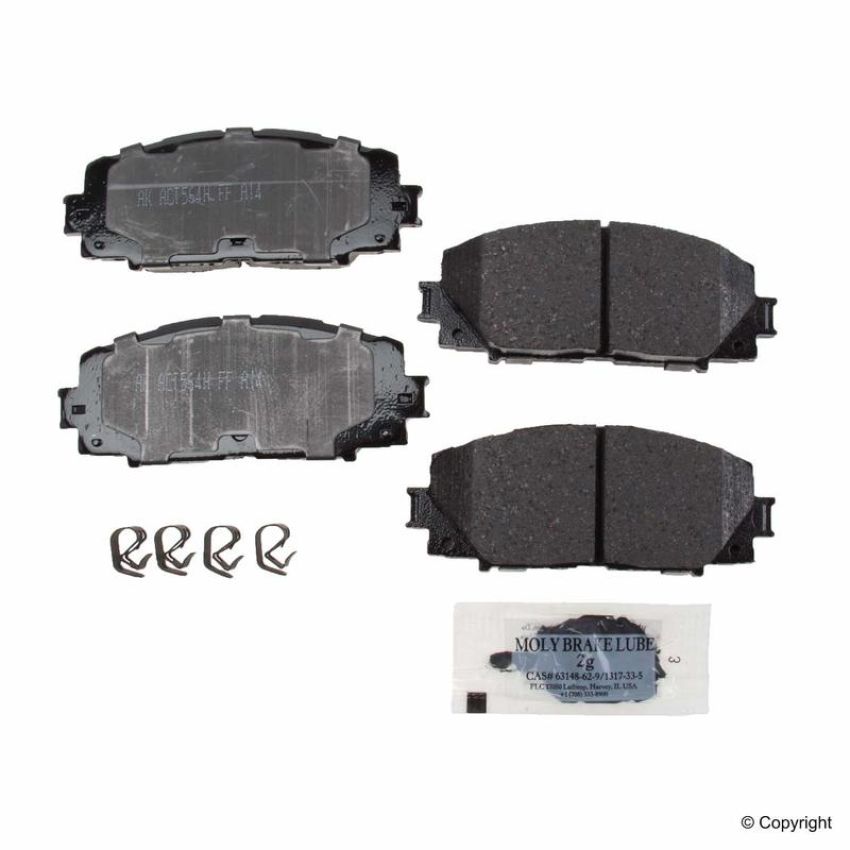 Akebono ACT1184 Akebono ProACT Ultra Premium Ceramic Disc Brake Pad Kit