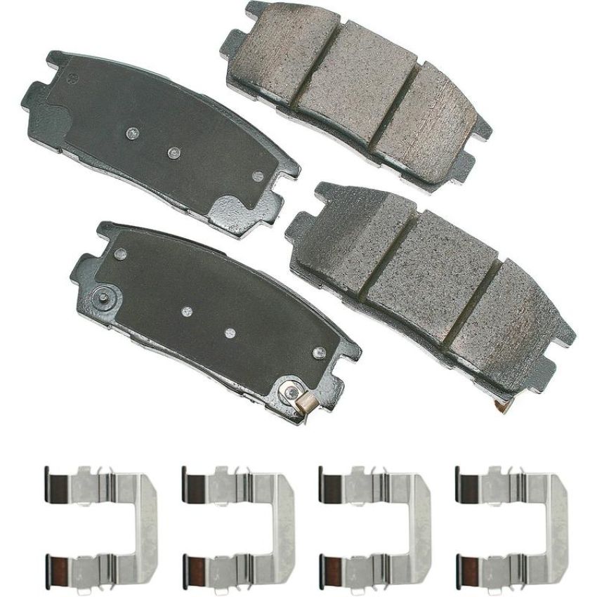 Akebono ACT1275 Akebono ProACT Ultra Premium Ceramic Disc Brake Pad Kit