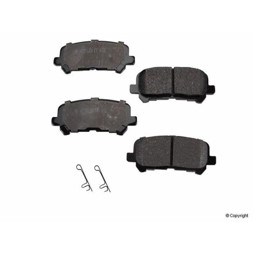Akebono ACT1281 Akebono ProACT Ultra Premium Ceramic Disc Brake Pad Kit