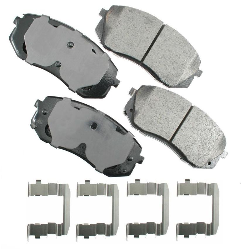 Akebono ACT1295A Akebono ProACT Ultra Premium Ceramic Disc Brake Pad Kit