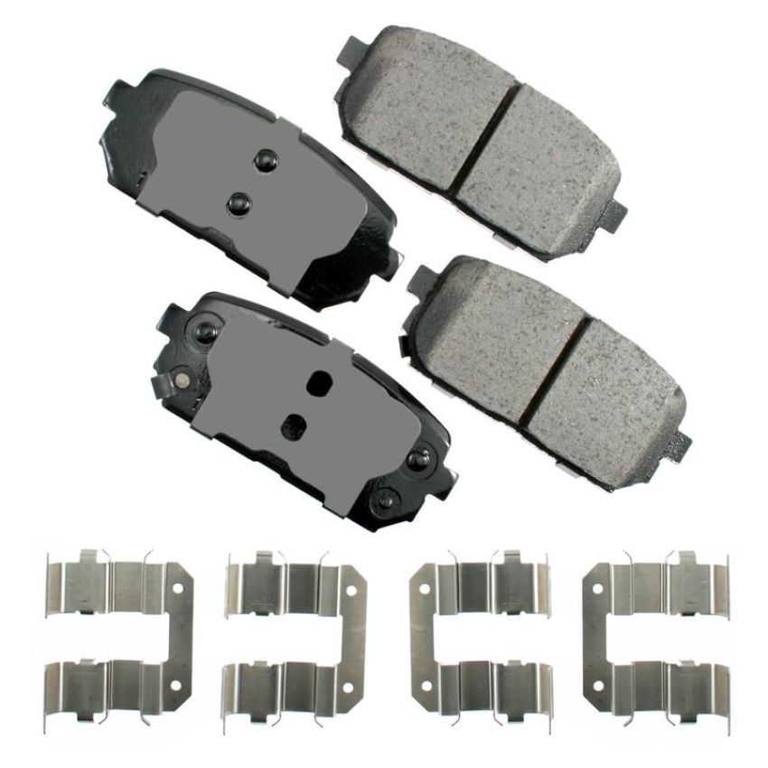 Akebono ACT1296 Akebono ProACT Ultra Premium Ceramic Disc Brake Pad Kit