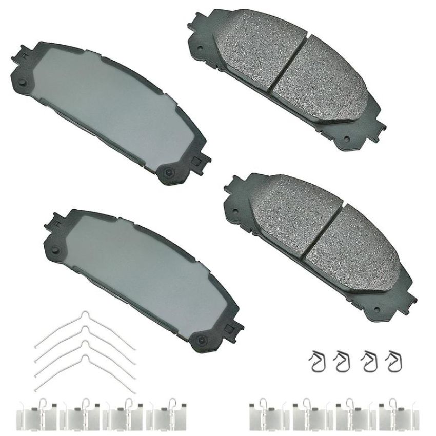 Akebono ACT1324A Akebono ProACT Ultra Premium Ceramic Disc Brake Pad Kit