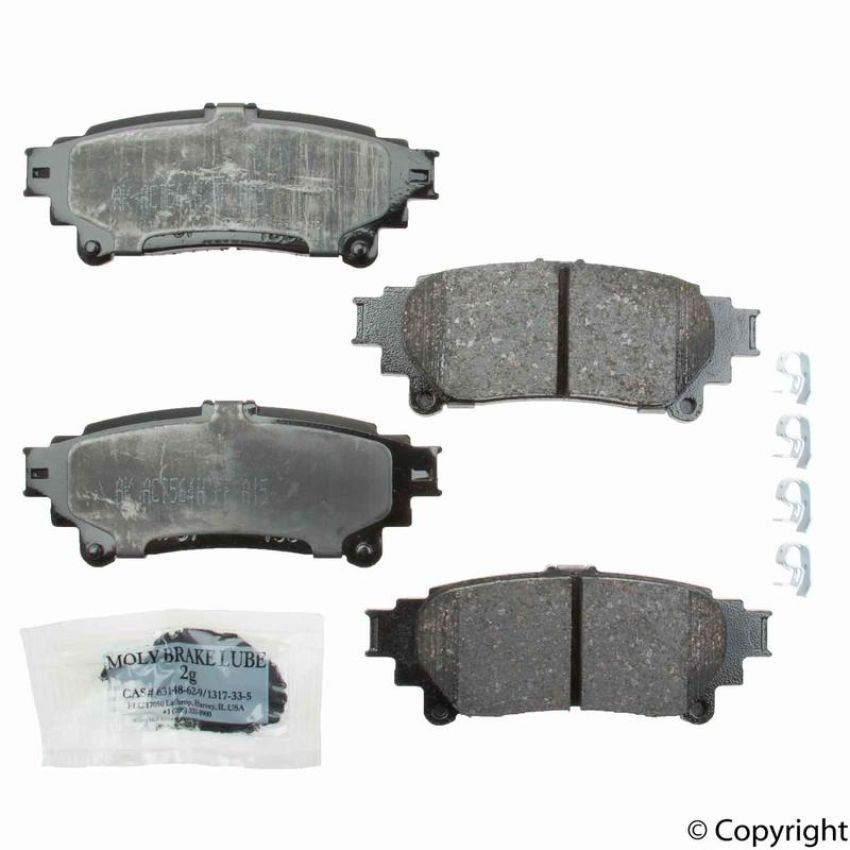 Akebono ACT1391A Akebono ProACT Ultra Premium Ceramic Disc Brake Pad Kit