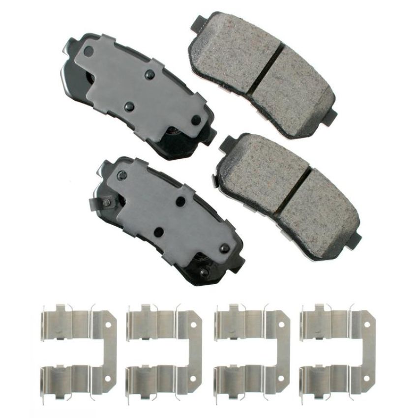 Akebono ACT1398 Akebono ProACT Ultra Premium Ceramic Disc Brake Pad Kit