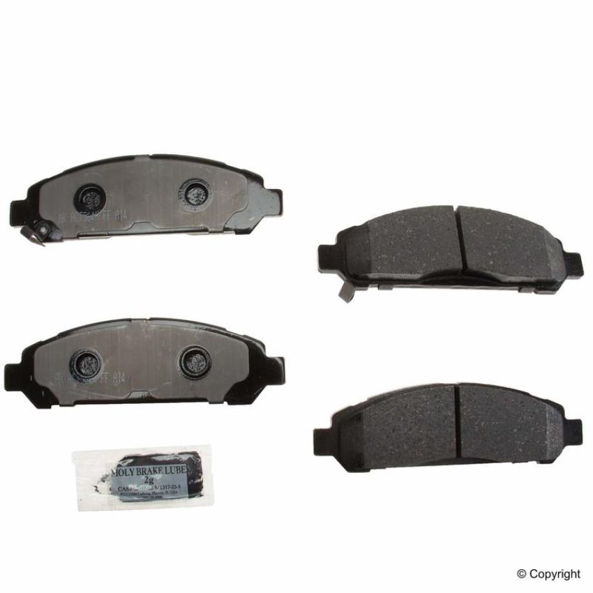 Akebono ACT1401 Akebono ProACT Ultra Premium Ceramic Disc Brake Pad Kit