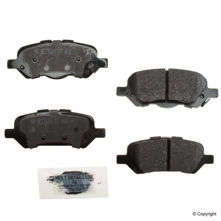 Akebono ACT1402 Akebono ProACT Ultra Premium Ceramic Disc Brake Pad Kit