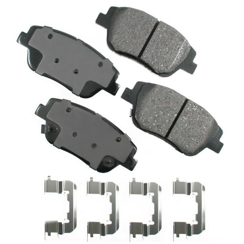 Akebono ACT1444 Akebono ProACT Ultra Premium Ceramic Disc Brake Pad Kit