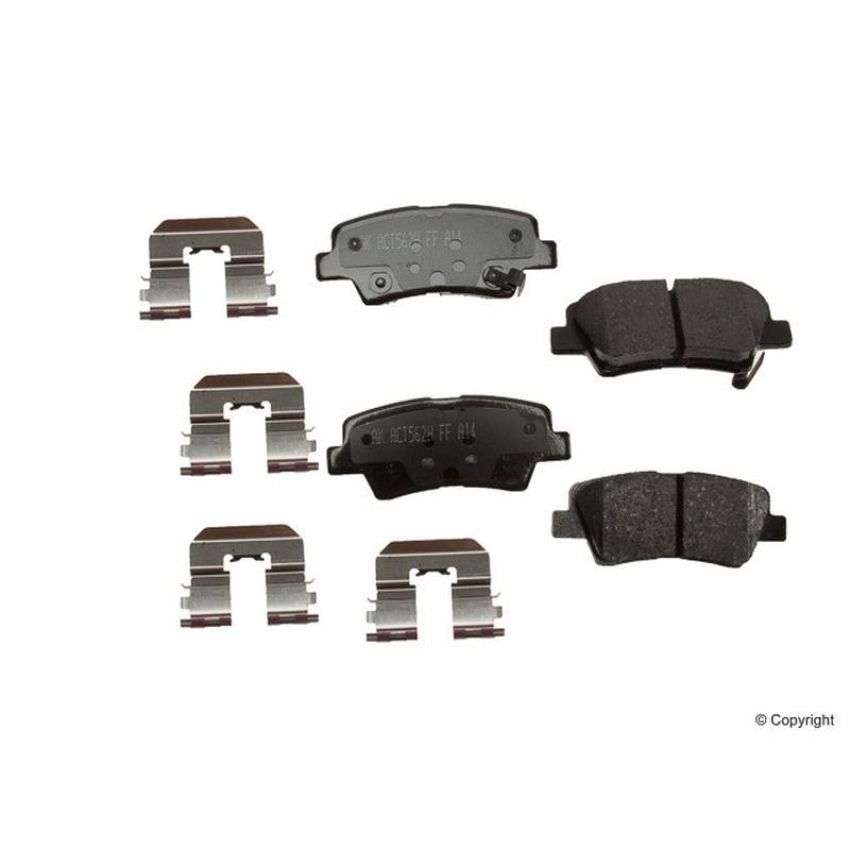 Akebono ACT1445 Akebono ProACT Ultra Premium Ceramic Disc Brake Pad Kit