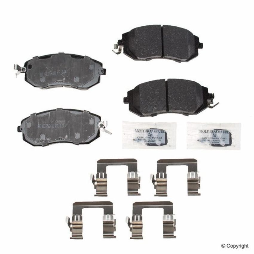 Akebono ACT1539 Akebono ProACT Ultra Premium Ceramic Disc Brake Pad Kit