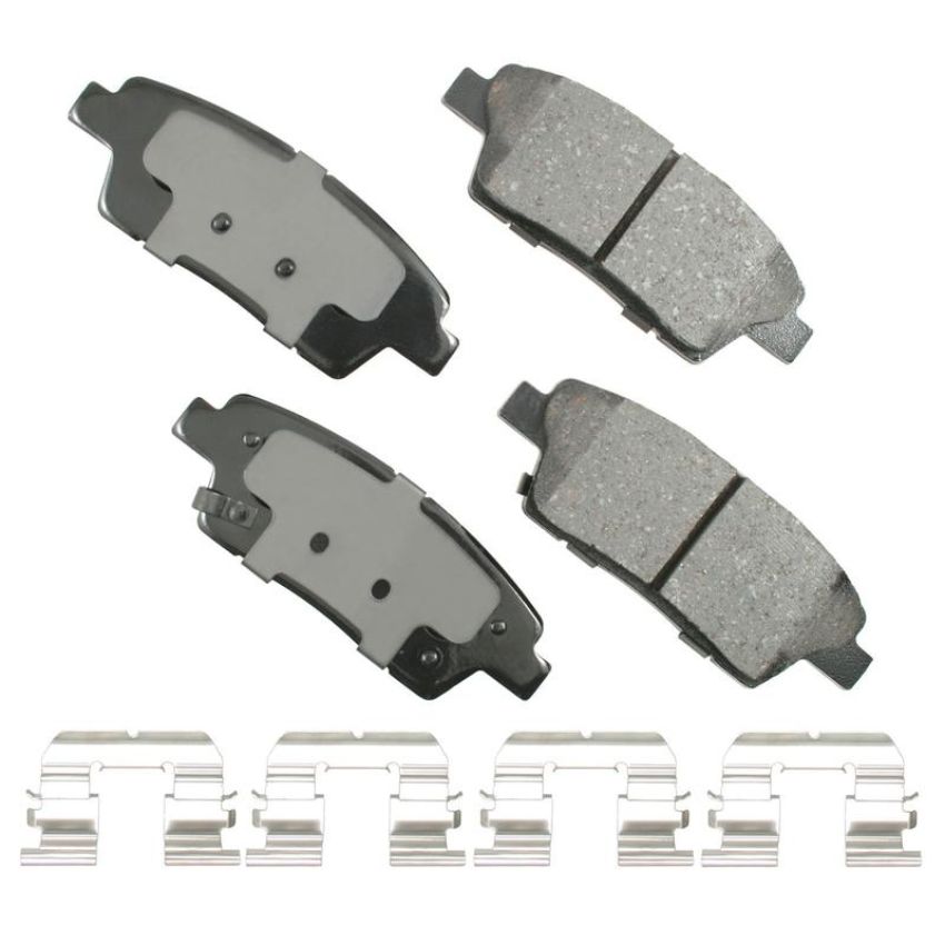 Akebono ACT1551 Akebono ProACT Ultra Premium Ceramic Disc Brake Pad Kit