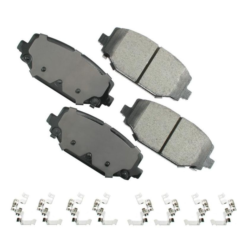 Akebono ACT1596 Akebono ProACT Ultra Premium Ceramic Disc Brake Pad Kit