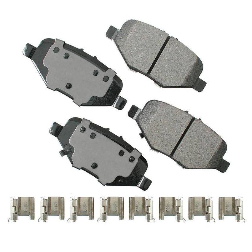 Akebono ACT1612 Akebono ProACT Ultra Premium Ceramic Disc Brake Pad Kit