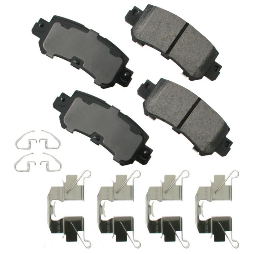 Akebono ACT1624 Akebono ProACT Ultra Premium Ceramic Disc Brake Pad Kit