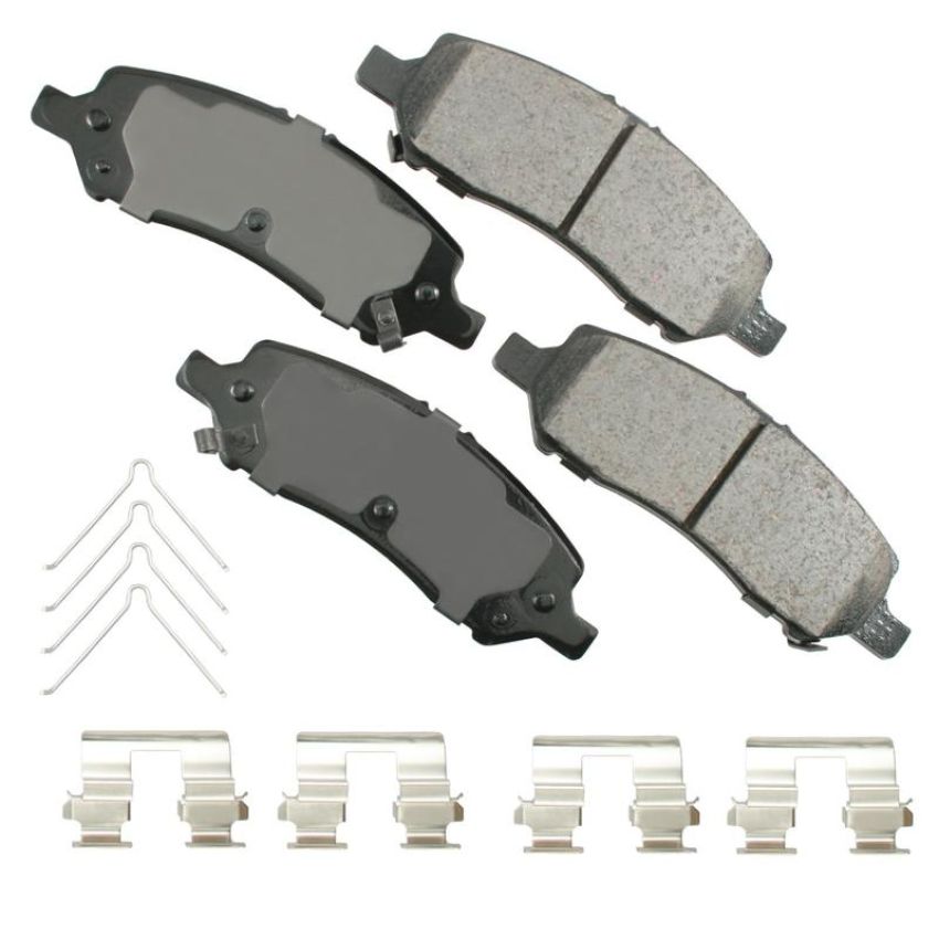 Akebono ACT1647 Akebono ProACT Ultra Premium Ceramic Disc Brake Pad Kit