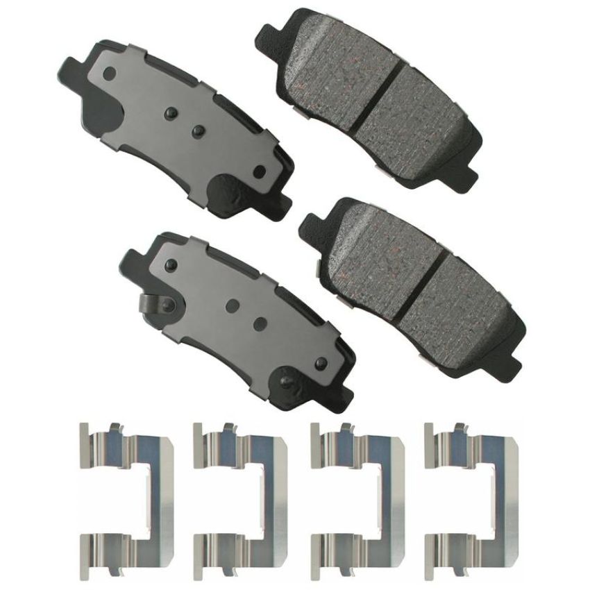 Akebono ACT1659 Akebono ProACT Ultra Premium Ceramic Disc Brake Pad Kit