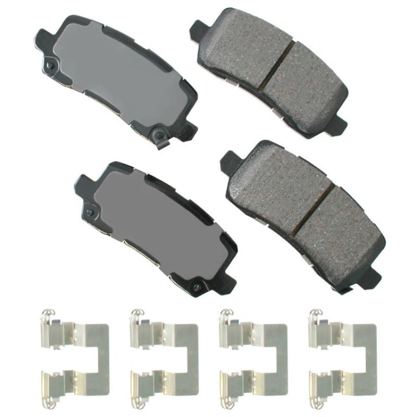 Akebono ACT1698 Akebono ProACT Ultra Premium Ceramic Disc Brake Pad Kit