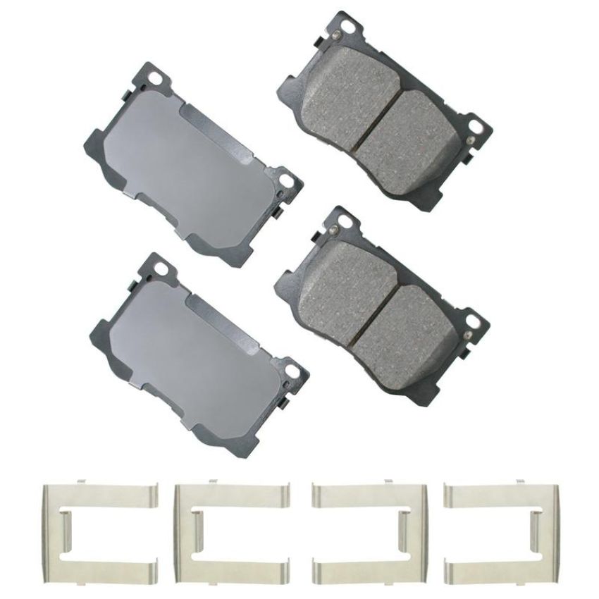 Akebono ACT1799 Akebono ProACT Ultra Premium Ceramic Disc Brake Pad Kit