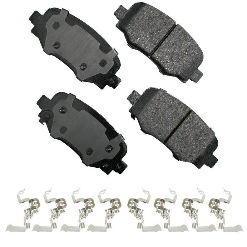 Akebono ACT1809 Akebono ProACT Ultra Premium Ceramic Disc Brake Pad Kit