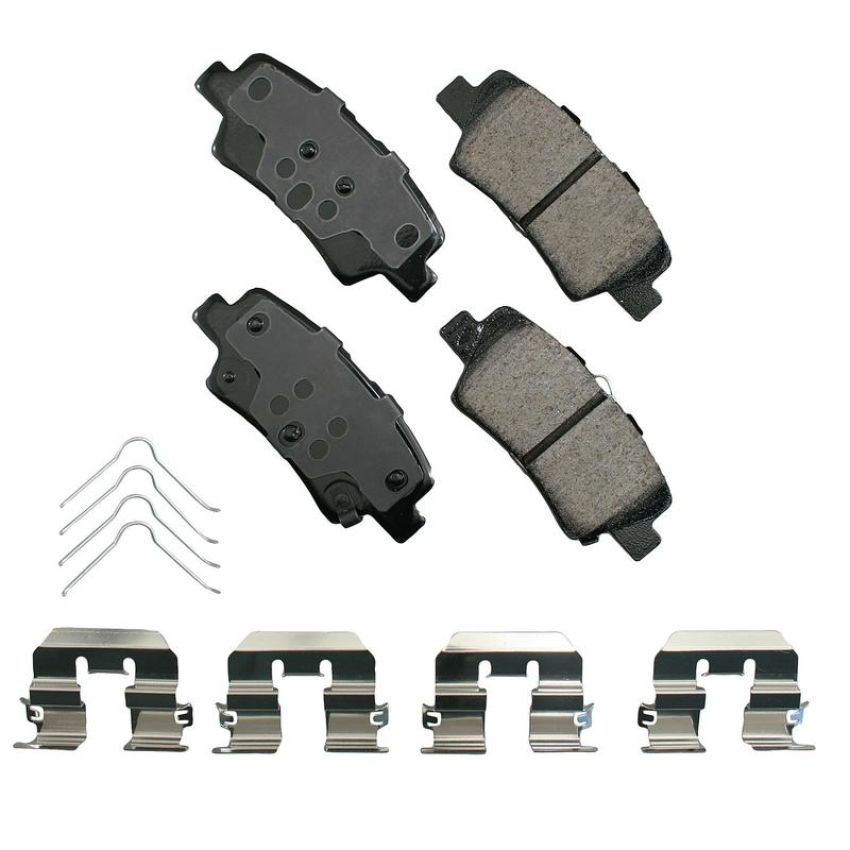 Akebono ACT1812 Akebono ProACT Ultra Premium Ceramic Disc Brake Pad Kit