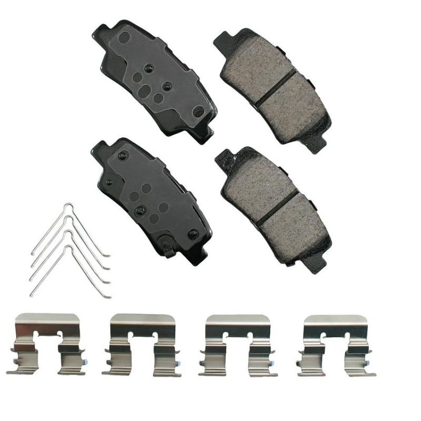 Akebono ACT1813 Akebono ProACT Ultra Premium Ceramic Disc Brake Pad Kit