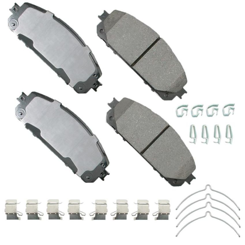 Akebono ACT1843 Akebono ProACT Ultra Premium Ceramic Disc Brake Pad Kit