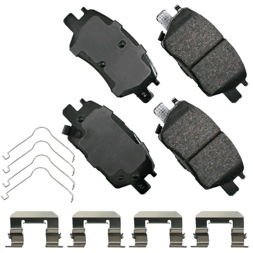 Akebono ACT1844 Akebono ProACT Ultra Premium Ceramic Disc Brake Pad Kit