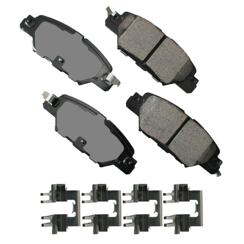 Akebono ACT1846 Akebono ProACT Ultra Premium Ceramic Disc Brake Pad Kit
