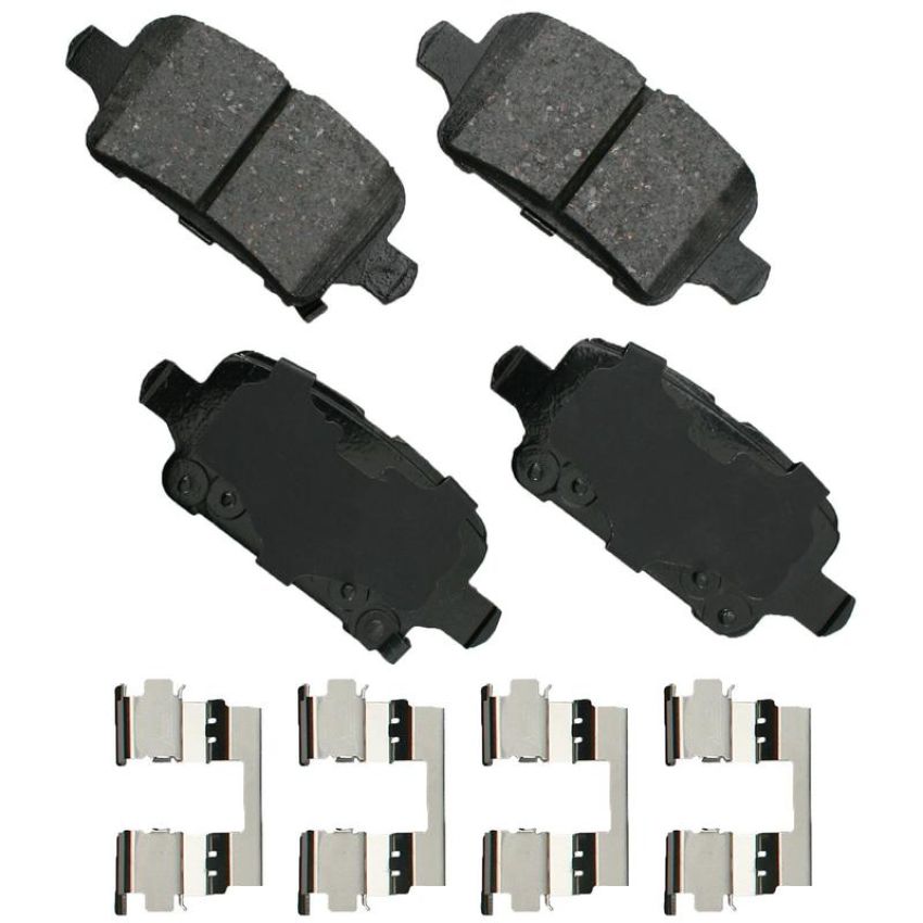 Akebono ACT1857 Akebono ProACT Ultra Premium Ceramic Disc Brake Pad Kit