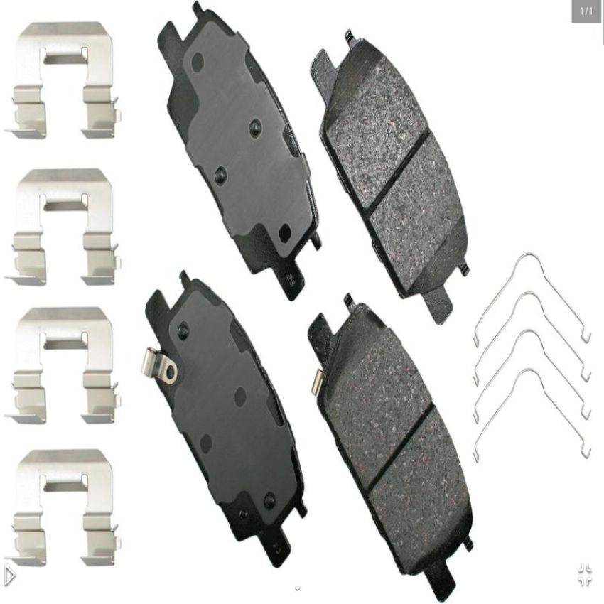 Akebono ACT1913 Akebono ProACT Ultra Premium Ceramic Disc Brake Pad Kit