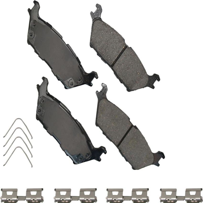 Akebono ACT2383 Akebono ProACT Ultra Premium Ceramic Disc Brake Pad Kit