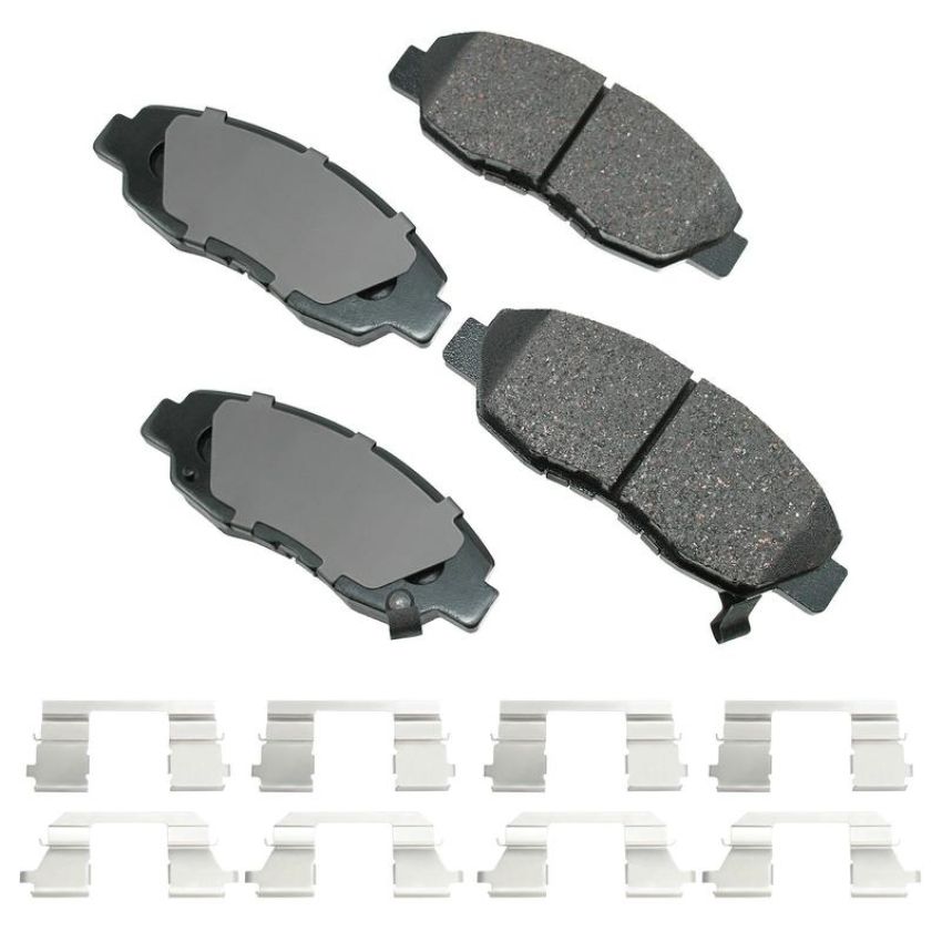 Akebono ACT465D Akebono ProACT Ultra Premium Ceramic Disc Brake Pad Kit
