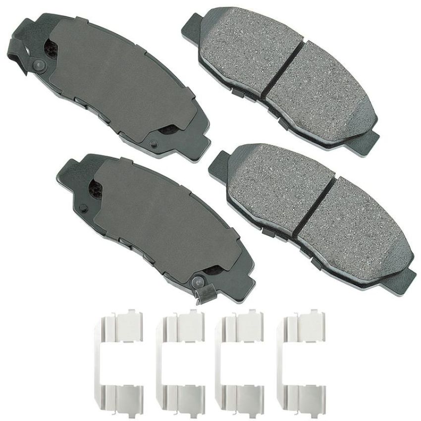 Akebono ACT465E Akebono ProACT Ultra Premium Ceramic Disc Brake Pad Kit