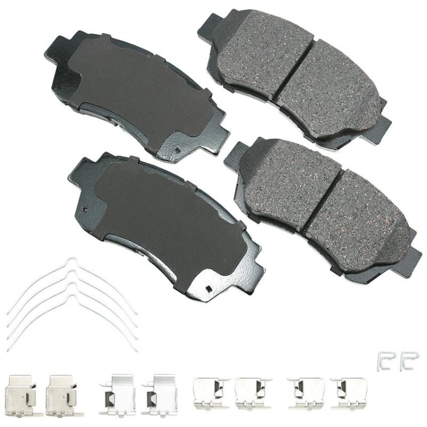 Akebono ACT476B Akebono ProACT Ultra Premium Ceramic Disc Brake Pad Kit