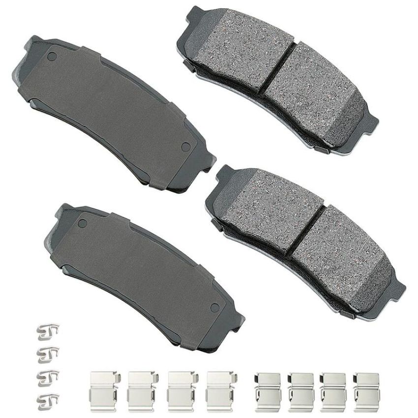 Akebono ACT606A Akebono ProACT Ultra Premium Ceramic Disc Brake Pad Kit