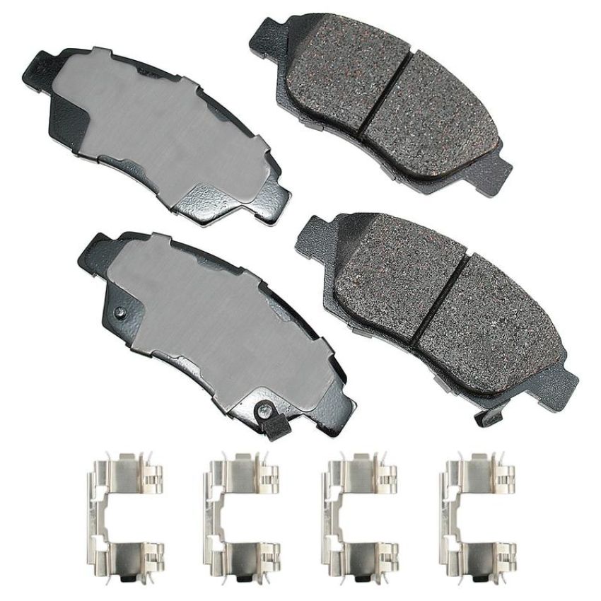 Akebono ACT621A Akebono ProACT Ultra Premium Ceramic Disc Brake Pad Kit