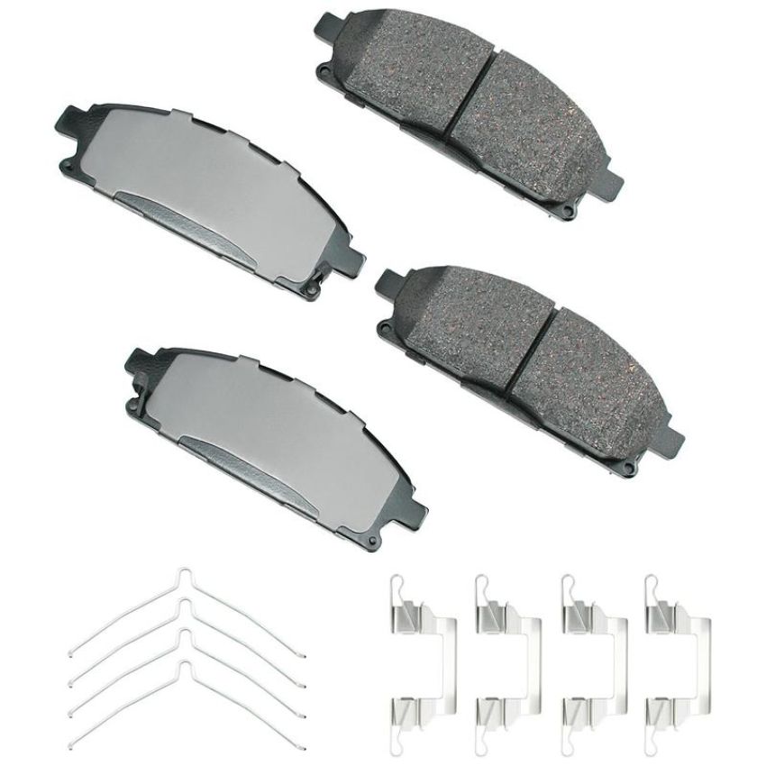 Akebono ACT691 Akebono ProACT Ultra Premium Ceramic Disc Brake Pad Kit