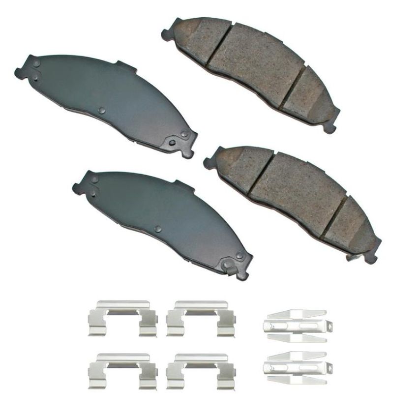 Akebono ACT749 Akebono ProACT Ultra Premium Ceramic Disc Brake Pad Kit