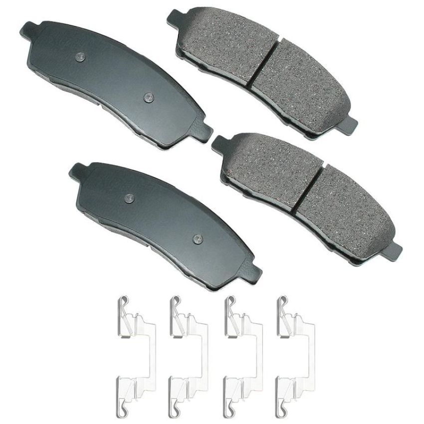 Akebono ACT757 Akebono ProACT Ultra Premium Ceramic Disc Brake Pad Kit